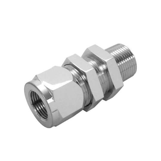 Bulkhead compression fitting