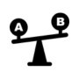 Solid or hollow icon