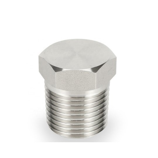 Machined hex plug