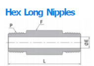hex long nipple