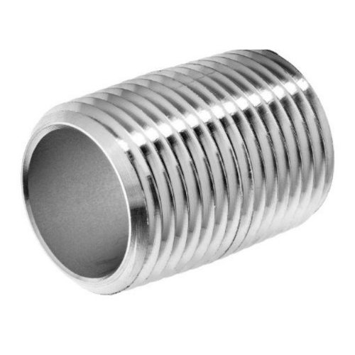Close nipple — Threads cover nearly the entire body length.